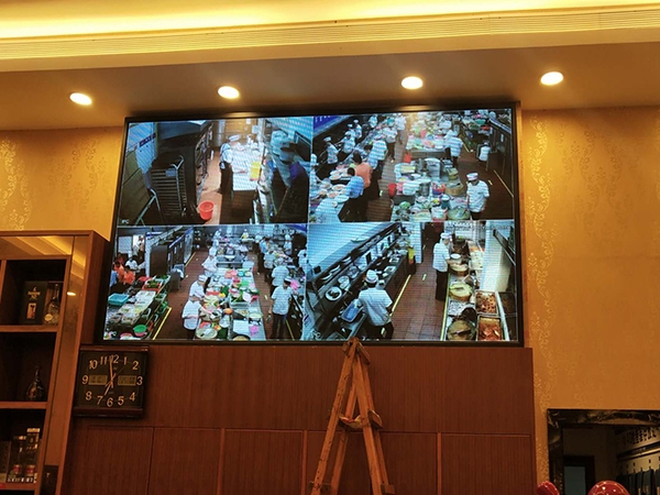 Monitoring LED display at the 5sq-indoor p4 hotel in dongguan, guangdong, oct 2018