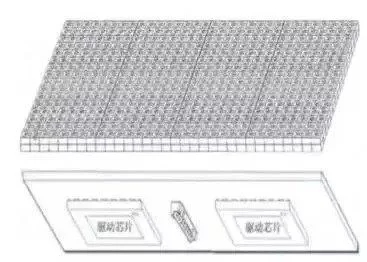 Diagram of COB encapsulated display module